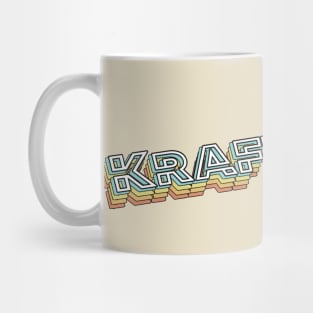 Kraftwerk Retro Typography Faded Style Mug